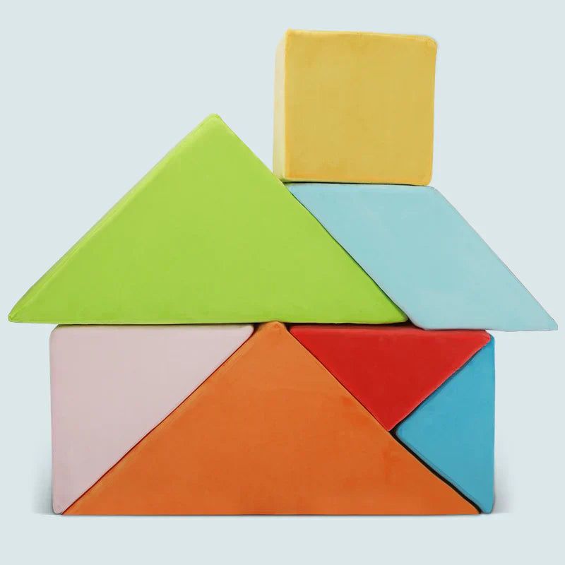 Plushitect® - Tangram Puzzle Play Couch