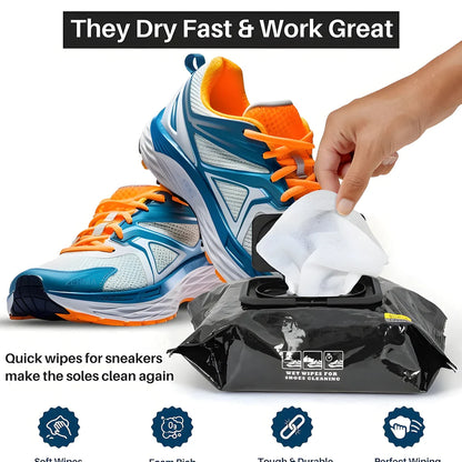 WipeRush® - Sneaker & Shoe Cleaning Wipes (80pcs)