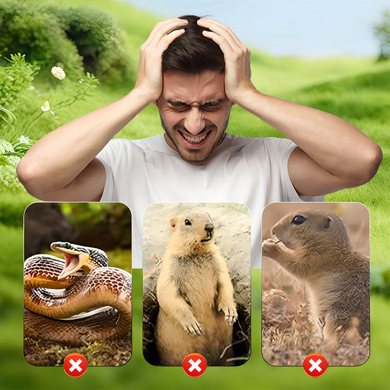 MoleAway® - Solar Powered Waterproof Screw Mole Repellent